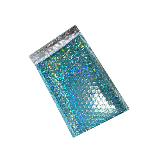 Holographic Metallic Bubble Envelope Bags