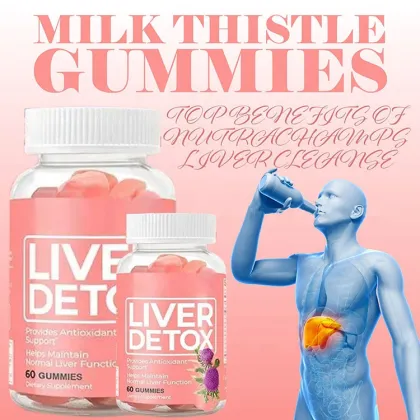 Vegan Liver Detox Gummies with Organic Milk Thistle Extract