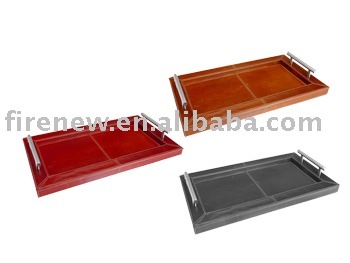 Leather Serving Tray, Gifts Tray, Promotion Tray