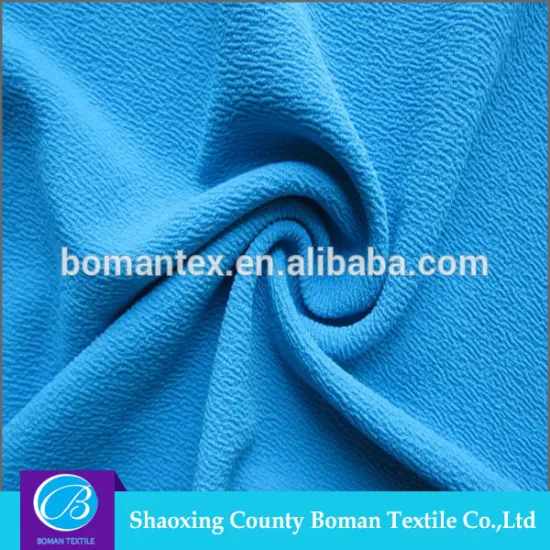 Hot Sale Polyester Spandex Moss Crepe Fabric Four Way Stretch Fabric for Clothing