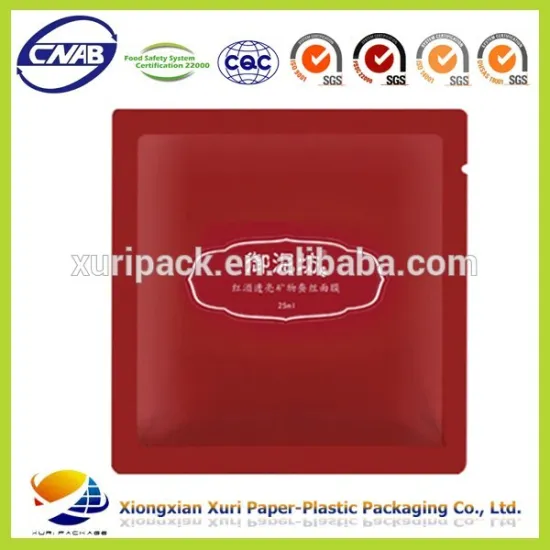 High barrier facial mask aluminum pouch