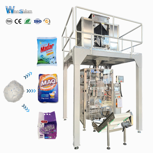 Máquina de embalaje de llenado de detergente para lavar en polvo