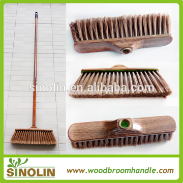 SINOLIN household plastic broom ,soft broom with wooden handle