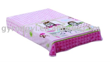 100% ployester super soft raschel baby blanket