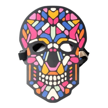 Sound Activated LED Light-Up Masquerade Mask for Festival Fun