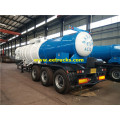 17m3 19ton H2SO4 Trailers za Utoaji wa Tanker