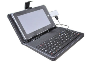 Slim Foldable Dust-proof Leather Case Ipad Iphone Bluetooth Keyboards With Micro Usb