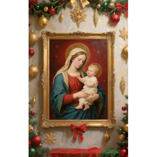 Christmas outdoor jesus statue