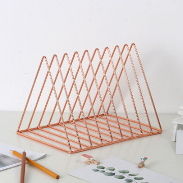 Modern Iron Bookshelf: An Elegant and Functional Desk Organizer