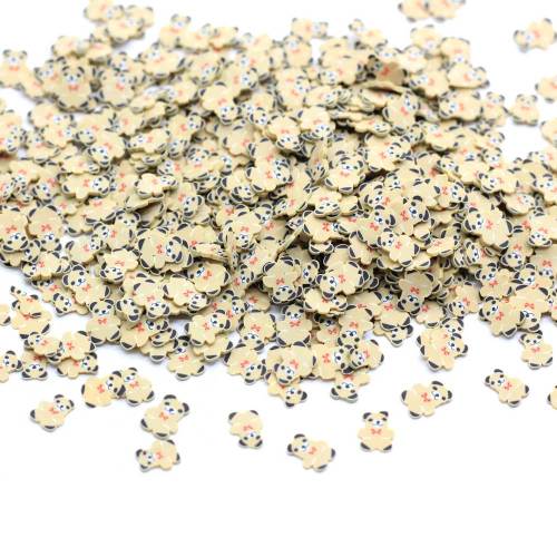 500g bricolage accessoires Panda tranches pâte polymère mignon dessin animé ours Animal arrose pour jouets Nail Arts décoration bricolage artisanat