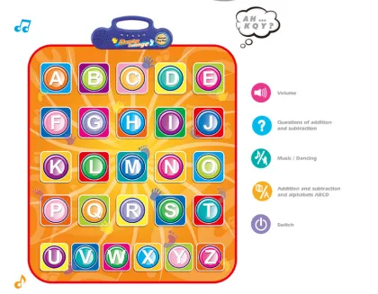 Dancing Foldable gym activity electronic piano keyboard toy