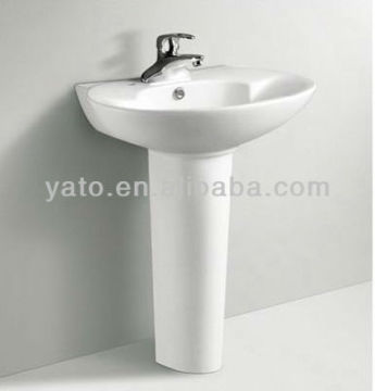 Ceramic bathroom saintary ware Big size pedestal basin
