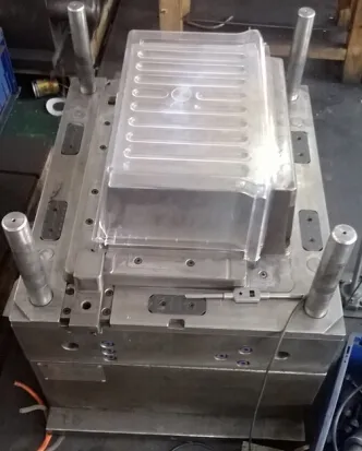 Refrigerator drawer mould with injection molding