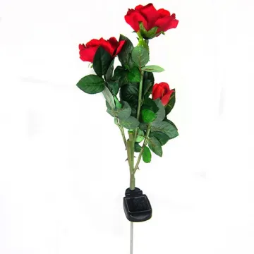 High simulation new-style solar led flower pot light