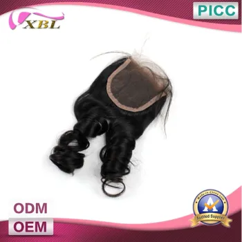 New Spring Curl Human Hair Closure