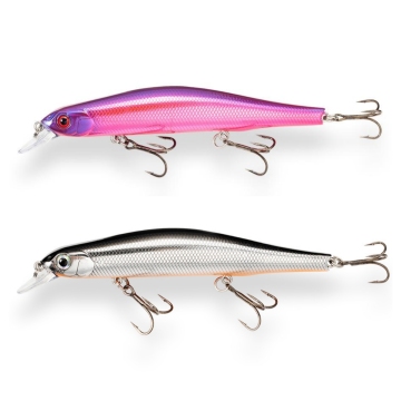 115mm 17.5g Saltwater Suspending Minnow - Long Casting Artificial Bait for Sea Bass Fishing Lure
