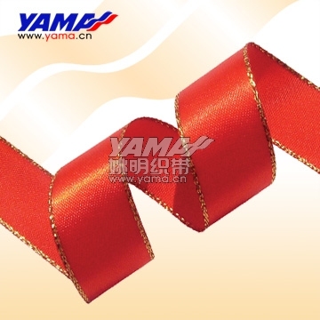 Golden Metallic Edge Ribbon