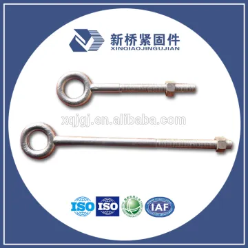 Forged Hook Eye Bolts Reguler nut eye bolt machine bolt oval eye bolt
