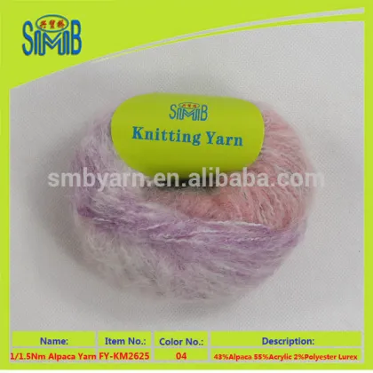 online shop china good quality alpaca yarn mohair made by knitting machine