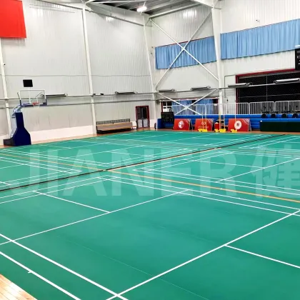 indoor badminton court mat PVC sports floor roll