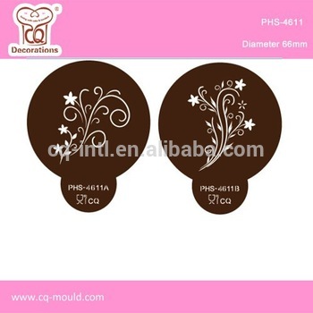 Stencil Supplier Durable Scroll cake Top stencil