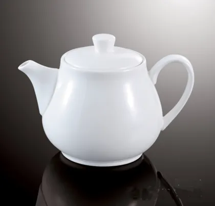 650ML White Porcelain Tea Pot