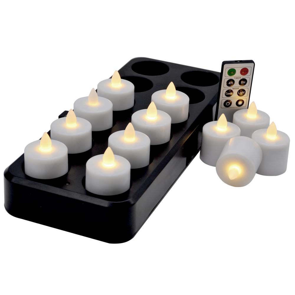 wireless inductive rechargeable tea lights