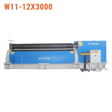 W11-12x3000 3 rodillos de flexión simétrica de placa mecánica