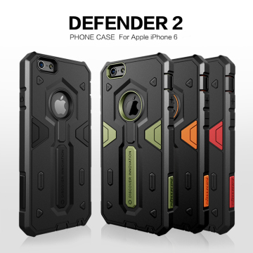 2015 NILLKIN Defender 2 dual colors PU and TPU combined mobile phone case (5.5inch)