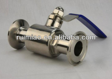 Sanitary quick install ball valve