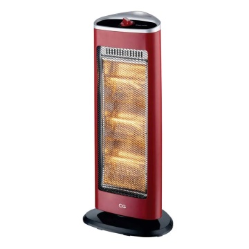 1200W Oscillating Halogen Heater with 3 Rods - Affordable Electric Stufa Alogena