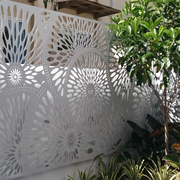 Pannelli da giardino in metallo tagliato a laser