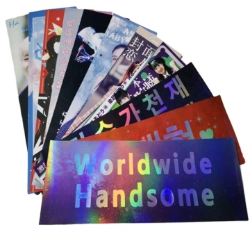 Custom Kpop Banner: 45*15cm Double-Sided Printed Slogan Banner