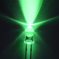 Chip Epistar de lente transparente LED de 5 mm de burato verde