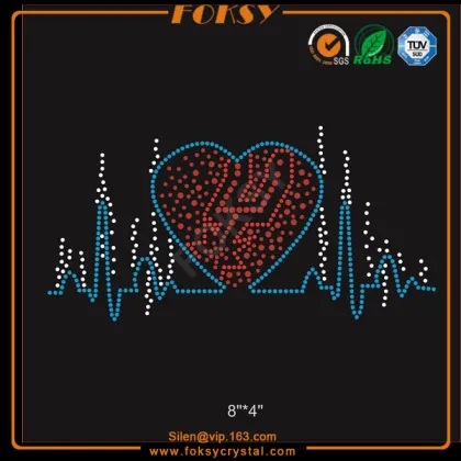 Bling Diamonds rhinestone iron on