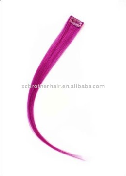 Wholesale fancy color remy clip in human hair extensions