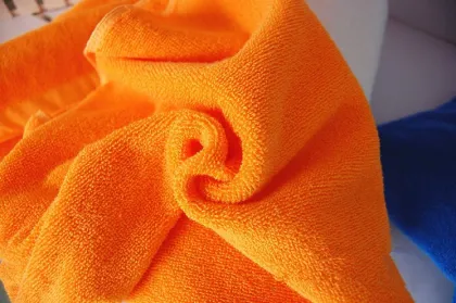 Orange Bath Towel 100% Cotton Plain Design