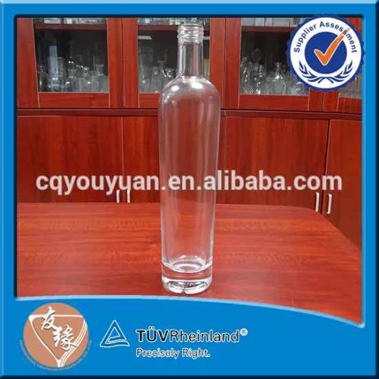 Cheap custom brand 1000 ml high flint glass tequila glass bottles