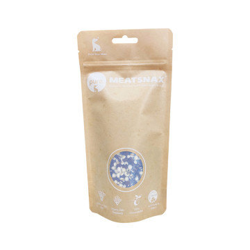 Biodegradable compostable snack dadi packaging stand up bottino sacchetto di carta