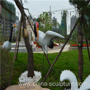 simulation fiberglass animal sculpture-bird