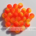 Neue zweifarbige Jelly Rubber Round Beads Großhandel