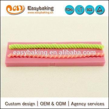 Custom rope silicone molds for fondant cake decorating and Arts & Crafts