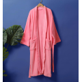 Color Scialle Collare Collar Robe 100% Cotton