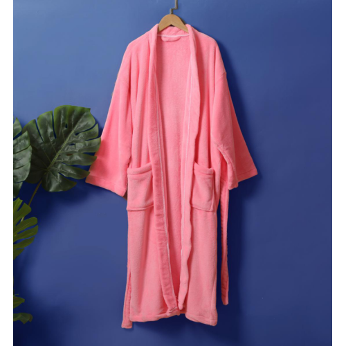 Colour Shawl Collar Bath robe 100% Cotton