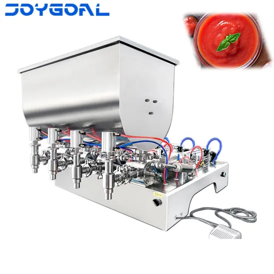 Semi-Automatic Tomato Sauce and Jam Filling Machine for Jars