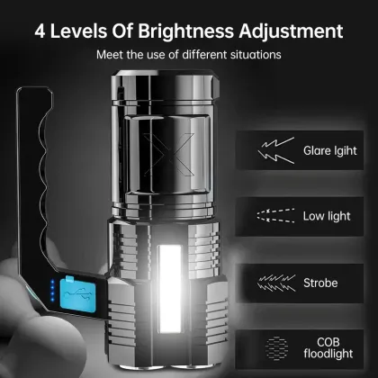WARSUN Outdoor Handheld Rechargeable LED Searchlight - Best Price Guaranteed