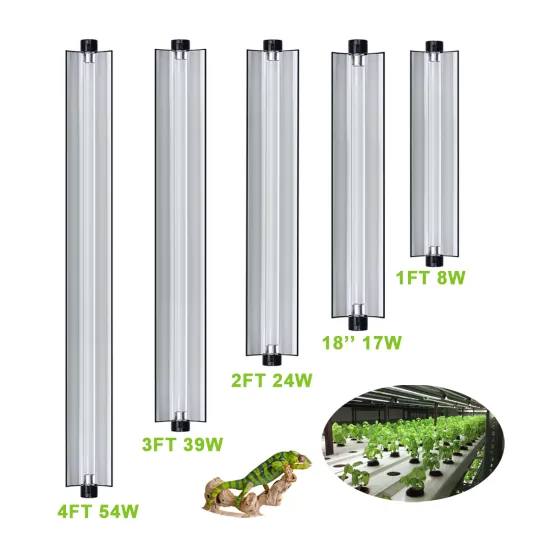 T5 Fluorescent Bulb 24W 6400K - 60cm IP44 Plants Lighting Fixture