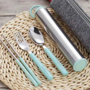 304 Stainless Steel Tableware Chopsticks Spoon Fork