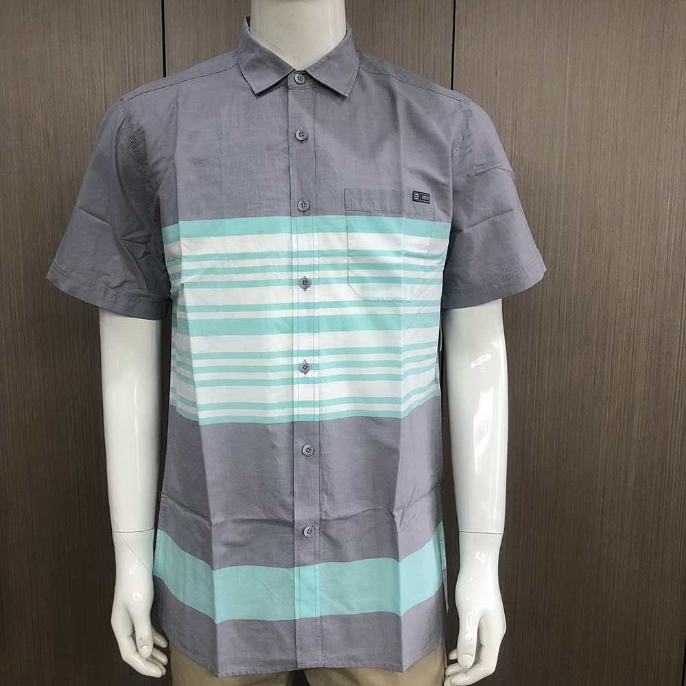 Men Green Cotton Shirt