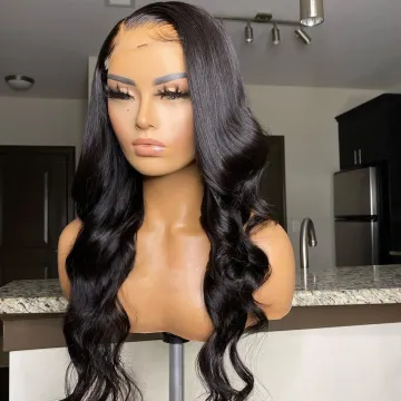 Wholesale Cheap Hd Full Lace Front Human Hair Wig Body Wave Raw Indian Virgin Human Hair Swiss Lace Closure Wig For Black Women